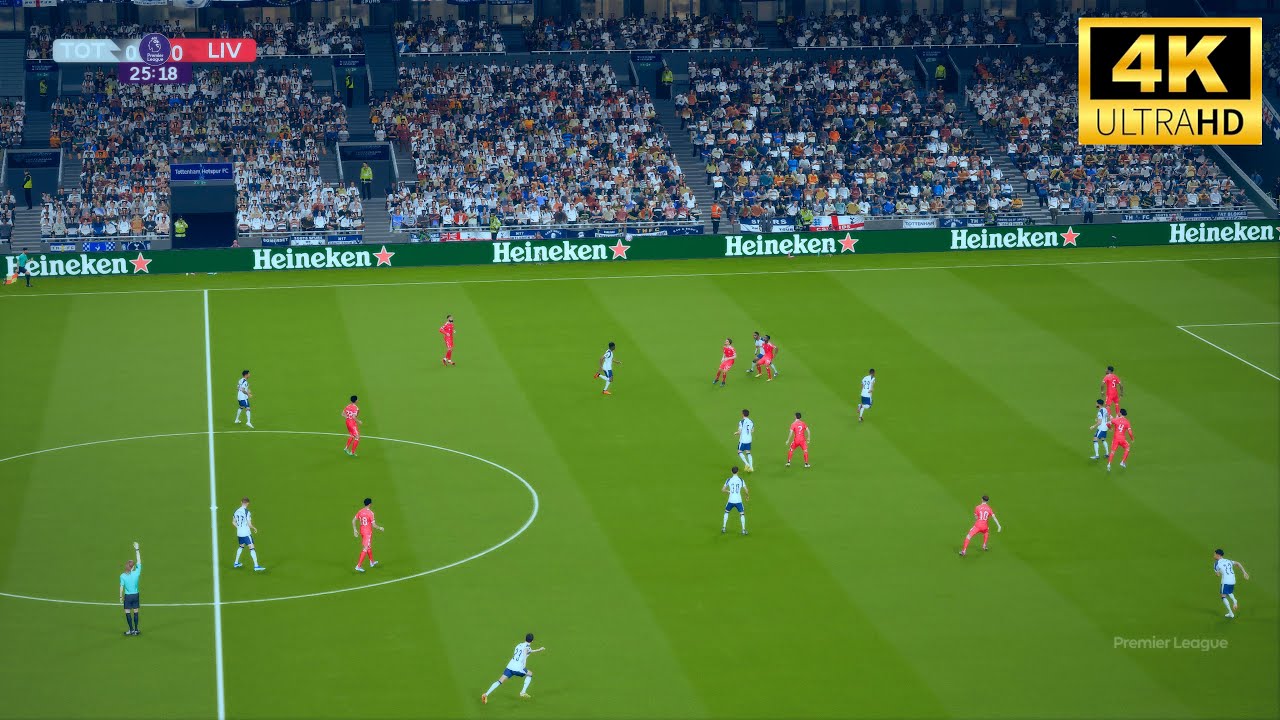 Football Life 2026 Tottenham vs Liverpool Realistic Gameplay #pes2021 #footballlife 