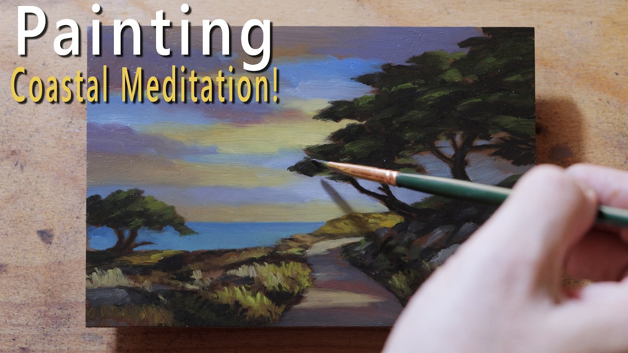 Coastal Meditation 4&times;6 Oil Painting Demonstration!