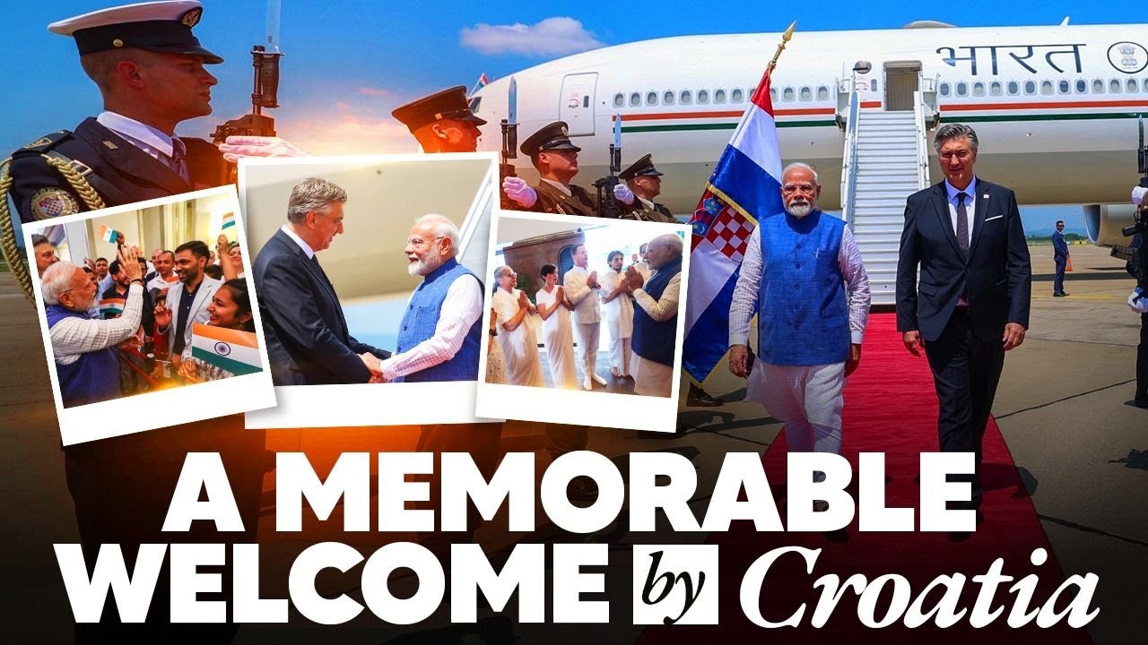 PM Modi gets a special welcome in Croatia