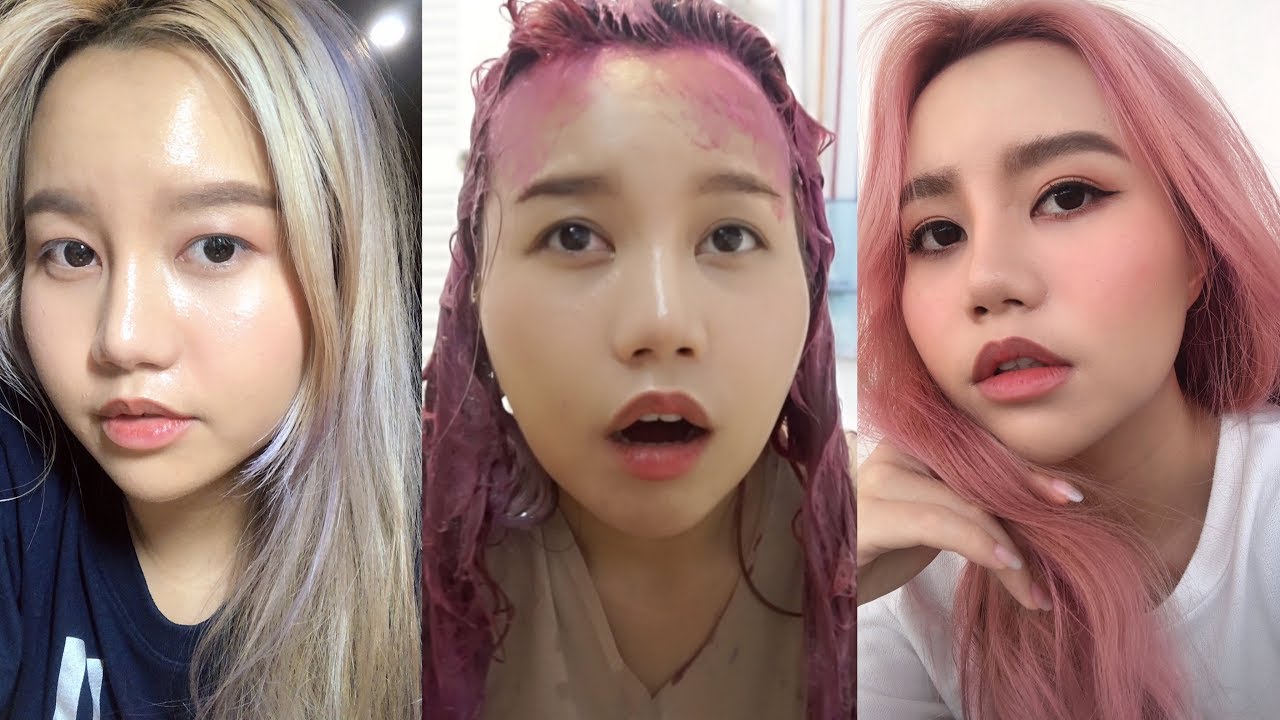 ลองใช้แชมพูเปลี่ยนสีผม ครั้งแรก!! ให้เป็นผมสีชมพู ? | SMALLALIE
