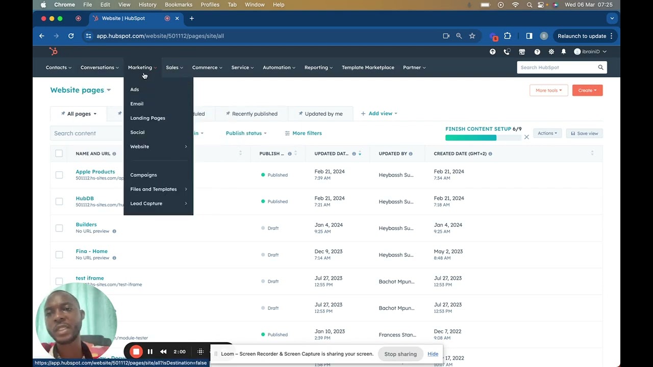 How to Navigate inside HubSpot CRM Portal