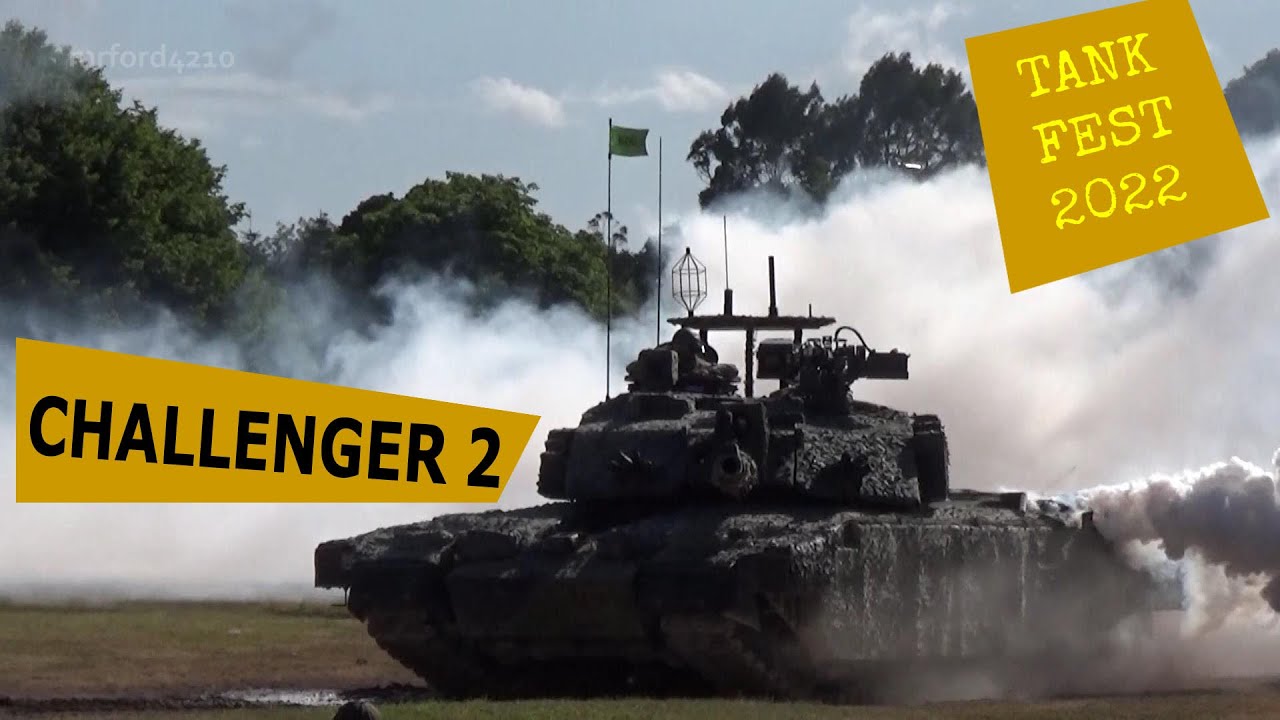 Challenger 2 Tank - Tank Fest 2022 - Tank Display at Bovington Tank Museum, Dorset