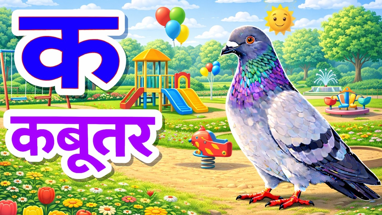 k se kabutar | क से कबूतर | अ से अनार | a se anaar | Home Learning