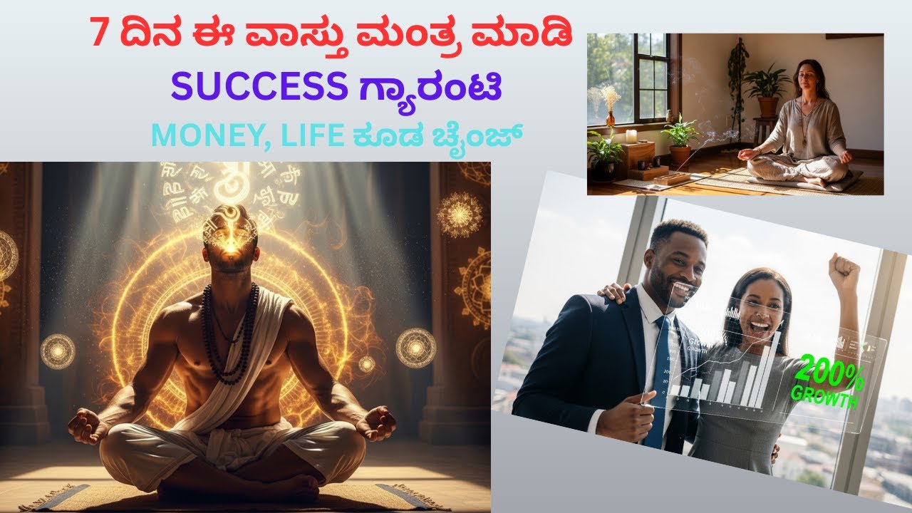 7 ದಿನ ಈ ವಾಸ್ತು ಮಂತ್ರ ಮಾಡಿ SUCCESS ಗ್ಯಾರಂಟಿ MONEY, LIFE ಕೂಡ ಚೈಂಜ್‌ #ವಾಸ್ತು #ವಾಸ್ತುಪರಿಹಾರ #vastu