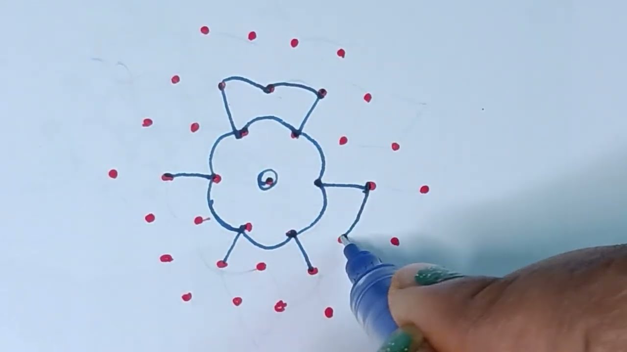  simple rangoli designs for daily #rangoli #muggulu #indianrangole #kolam 