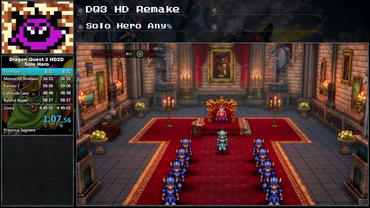 Dragon Quest III HD2D Remake (PC) - Solo Hero in 4:27:02 (PB 12/18/2024)