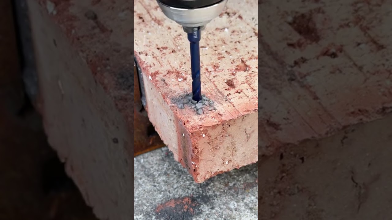 This multi-funcitonal drill can drill bricks, metals and tiles!