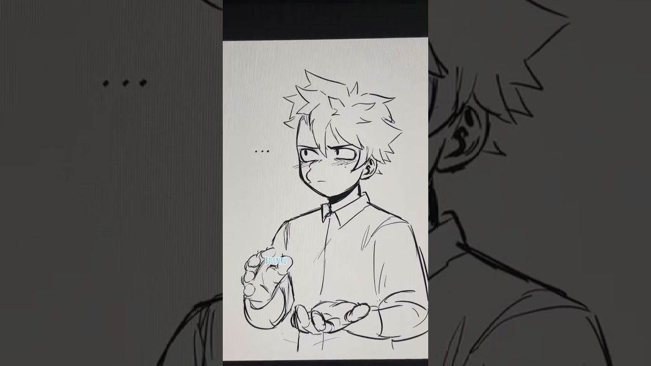 Hes trying ok? 😭 #mha #bnha #izuku #deku #uraraka #izuocha #izukumidoryia #art #anime #bnhafanart