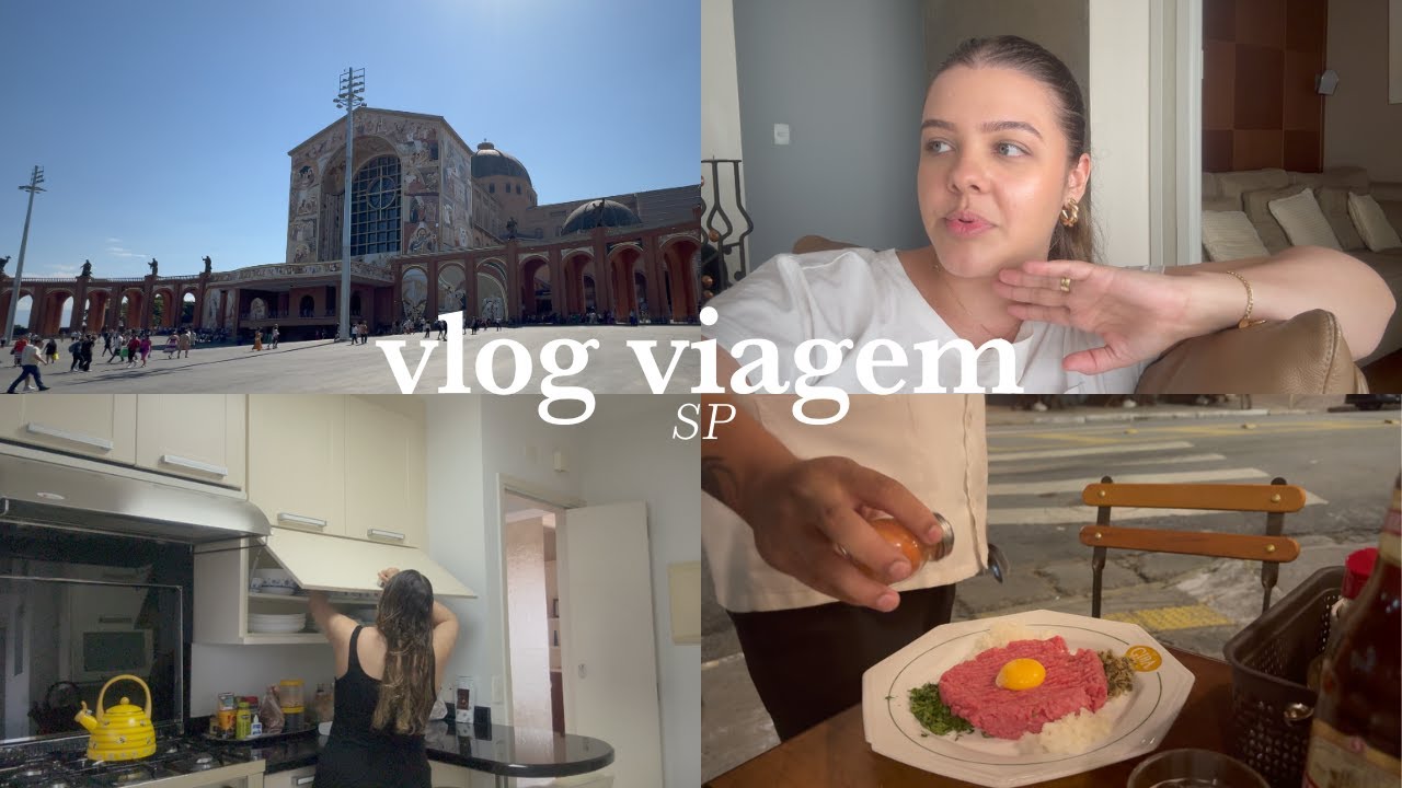 VLOG VIAGEM PARA SP | Aparecida do Norte, entrevista para o visto americano, restaurantes e passeios