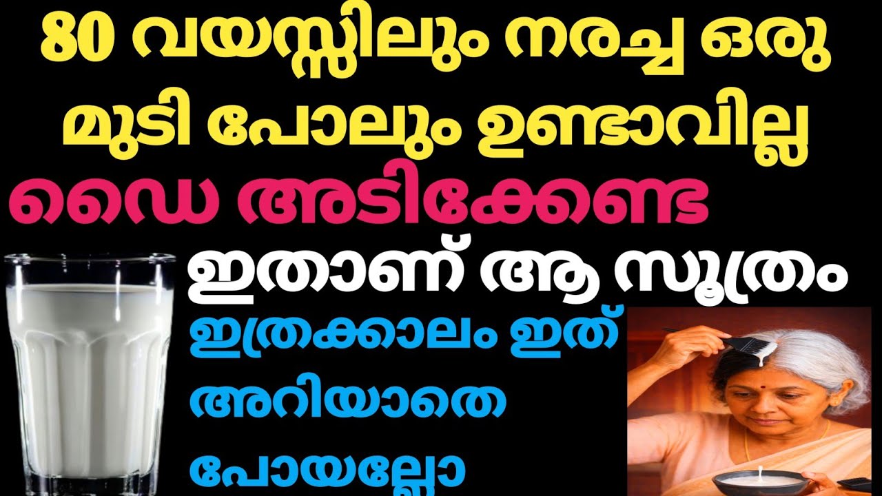 100% Natural Hair Dye/ ഇത്രക്കാലം ഇത് അറിഞ്ഞില്ലല്ലോ .
