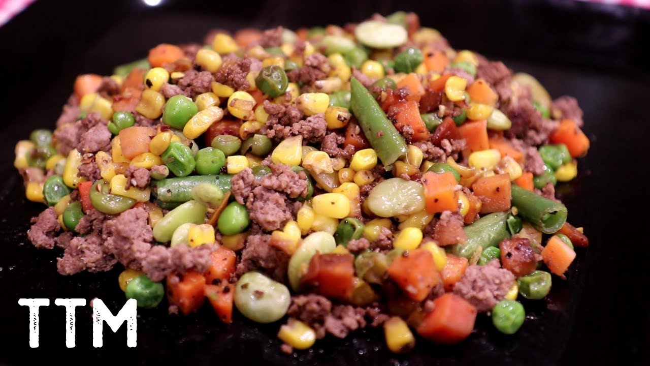 Ground Beef and Veggies Recipe ~ Easy Cooking