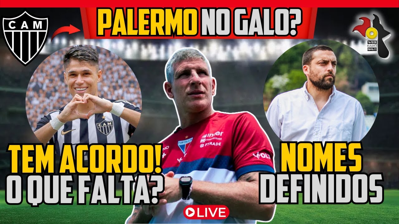 ✅ TREINADORES DEFINIDOS NO GALO 🚨 LUIZ ARAÚJO NOVIDADE 🔴 AO VIVO