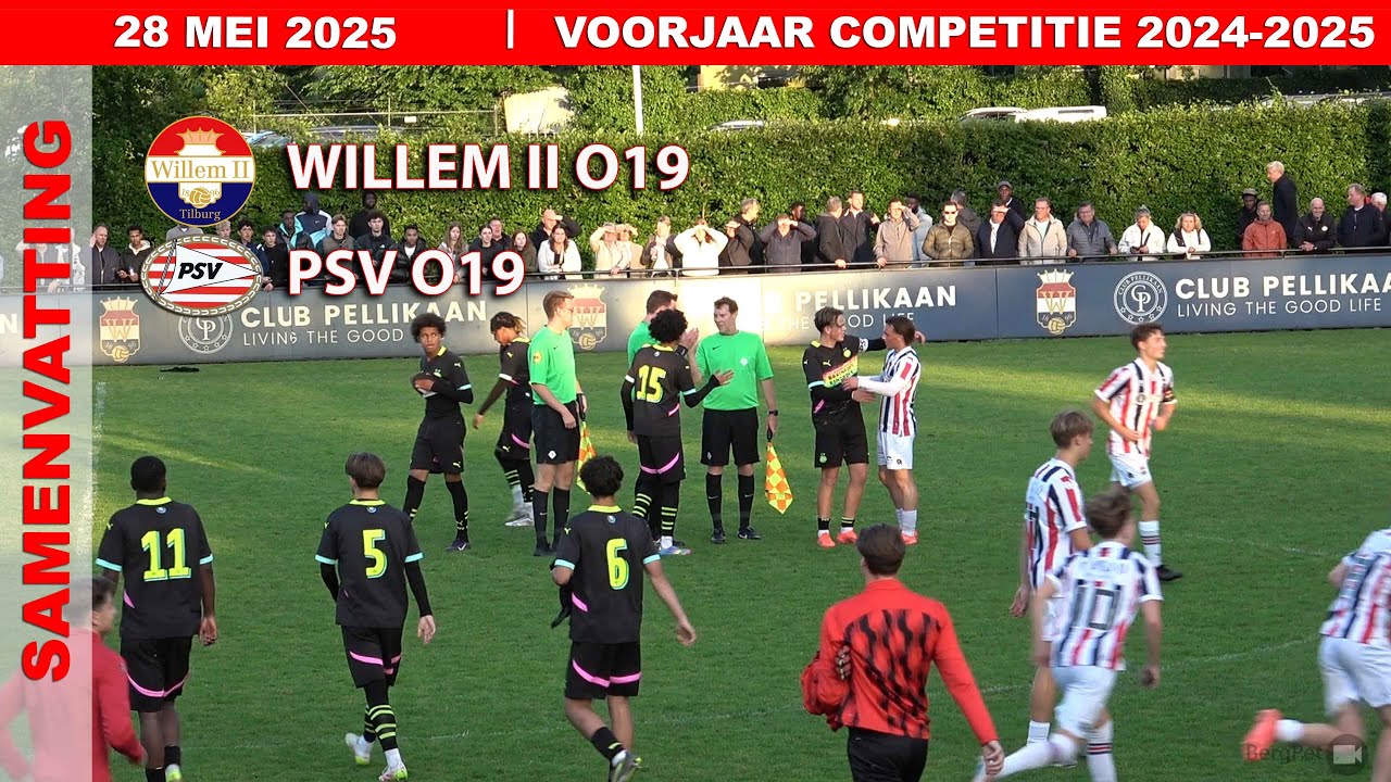 COMPETITIE | PSV O19 voorjaarskampioen 2024/2025 ondanks nederlaag tegen Willem II O19