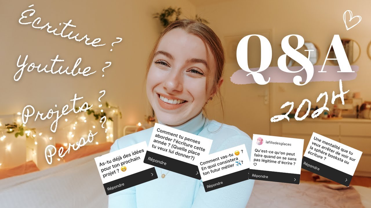 Q&A de 2024 : mes projets écriture et youtube pour cette année !