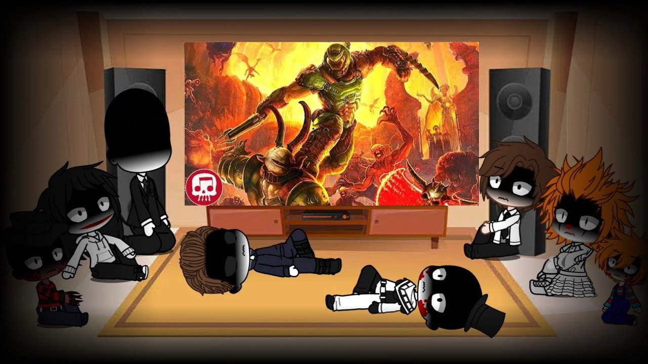 Slashers react to Doomguy (Home To Hell)