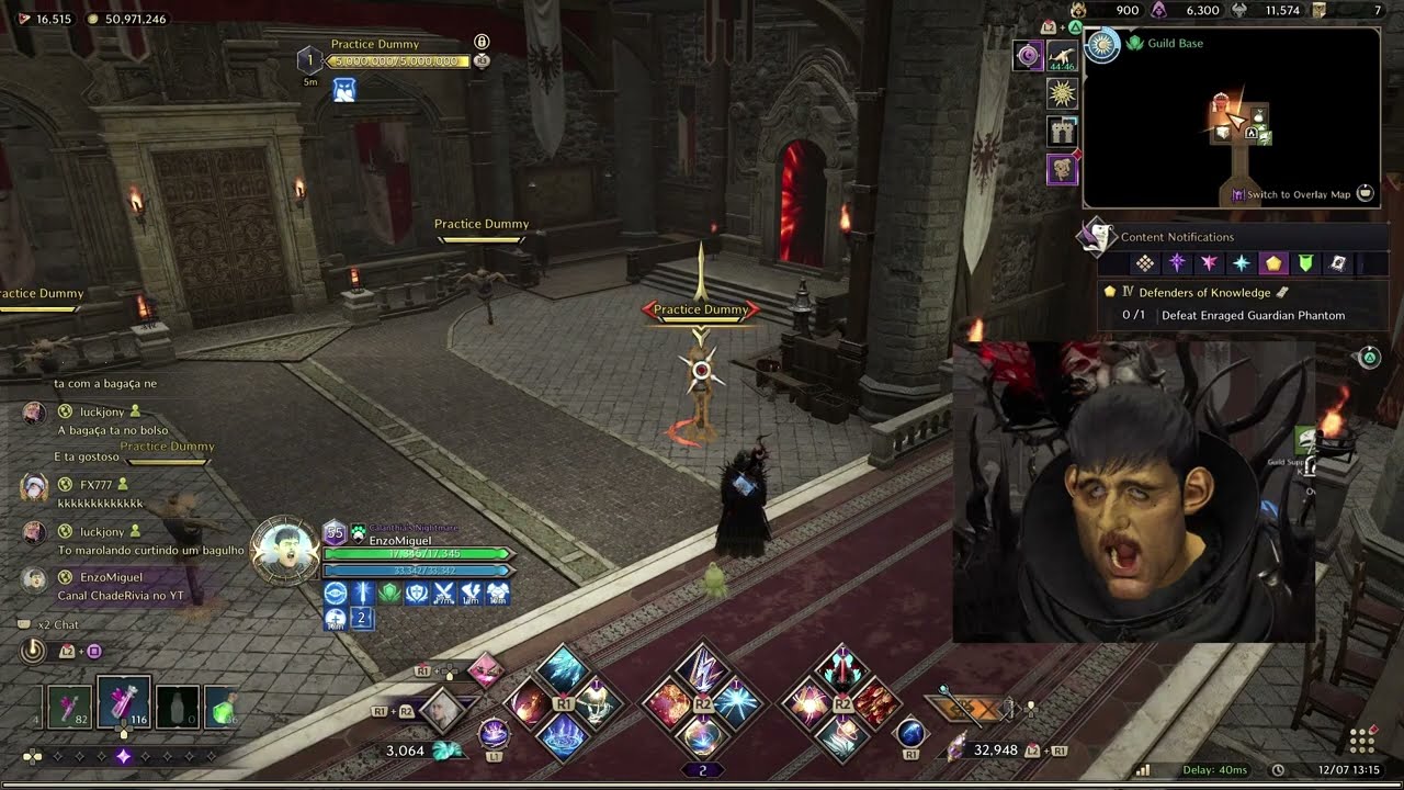 Throne And Liberty Invocator 16s Dummy Test (5m FULL DPS)