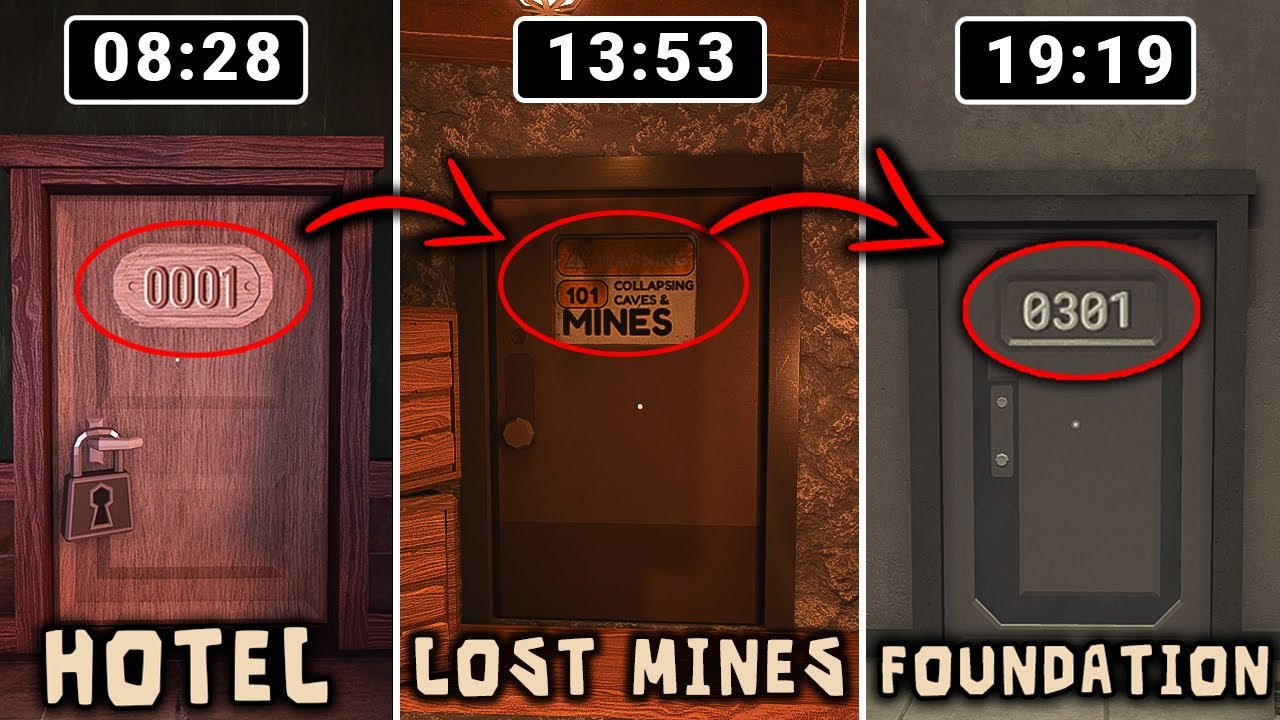 Roblox : DOORS HOTEL Vs DOORS THE LOST MINES  Vs  DOORS THE FOUNDATION  | Jumpscares
