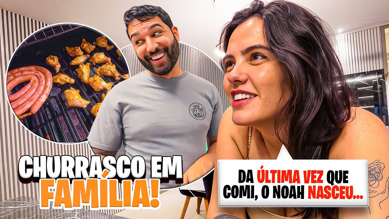 FIZEMOS CHURRASCO NO FINAL DE SEMANA E FIQUEI COM MEDO DA LUNA ESTAR CHEGANDO