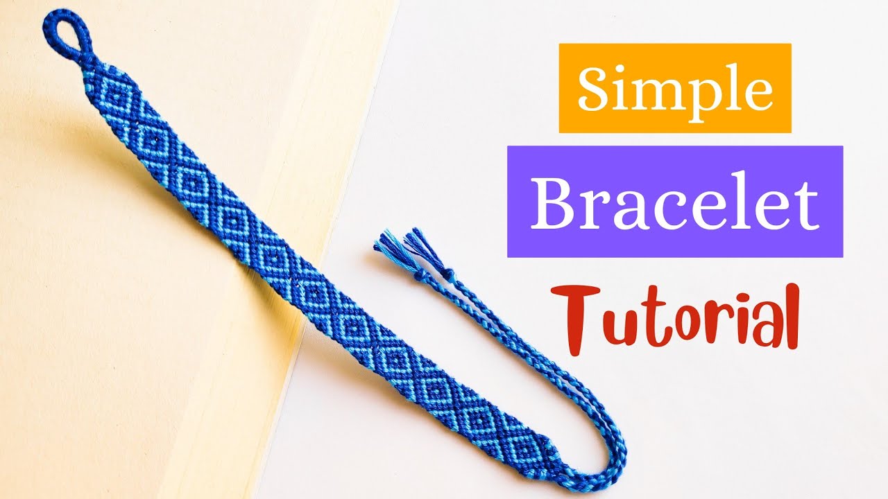 HOW TO MAKE FRIENDSHIP BRACELET  | DIY | DIAMOND TUTORIAL