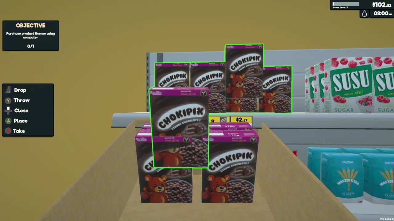 Building my store in supermarket simulator 