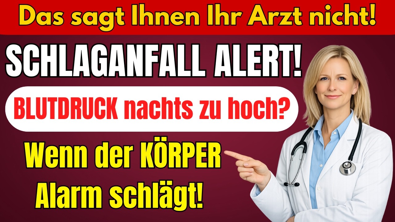 Schlaganfall Alert! Blutdruck nachts zu hoch? Wenn der Körper Alarm schlägt!