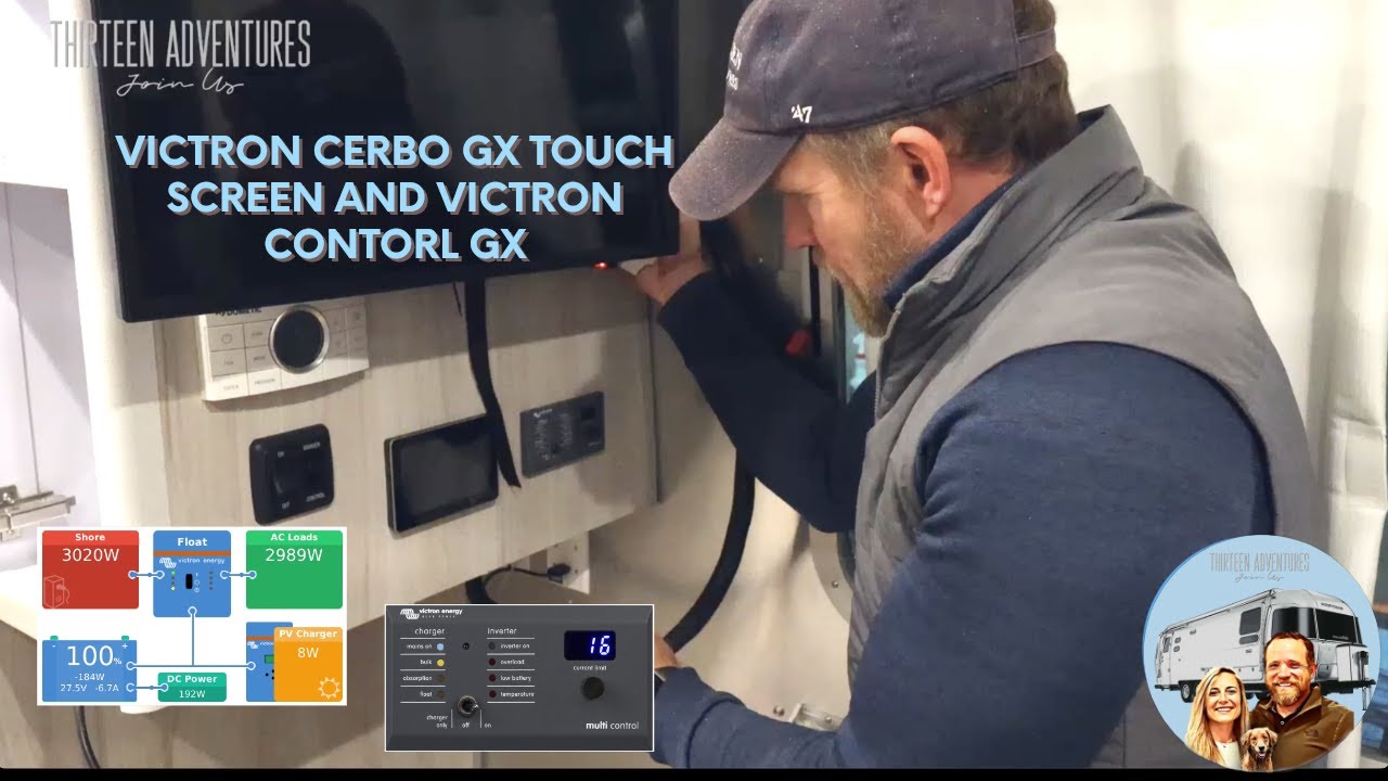 RV Tech Upgrade: Installing Inverter Controls and Cerbo GX in Our Airstream | Ultimate Power Mgmt.