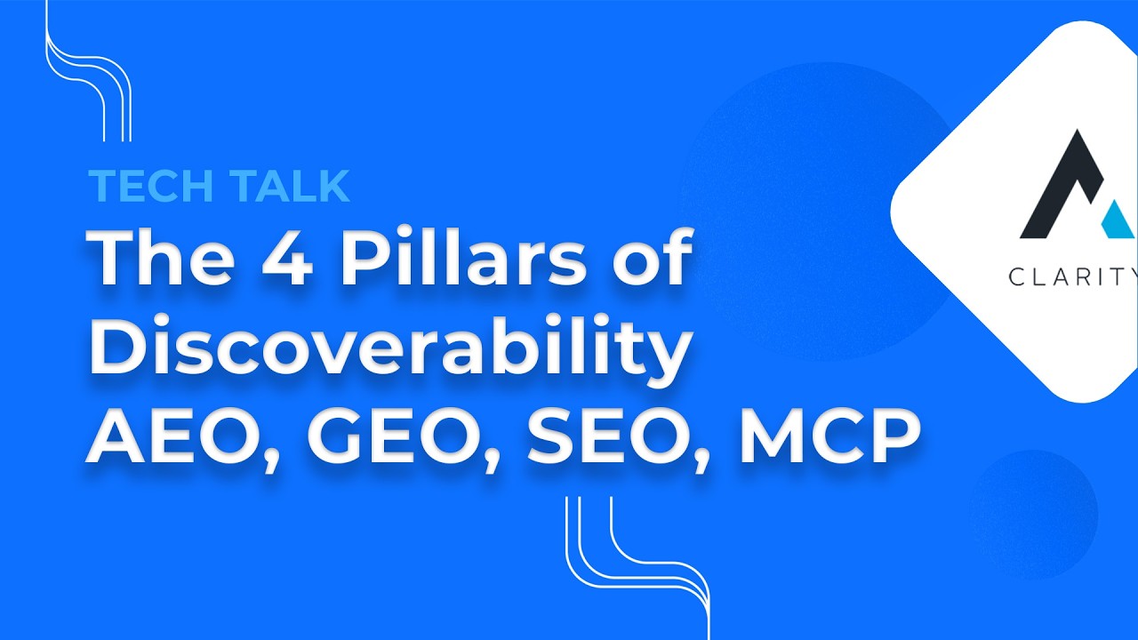 The 4 Pillars of Search Discoverability | SEO, AEO, GEO & MCP