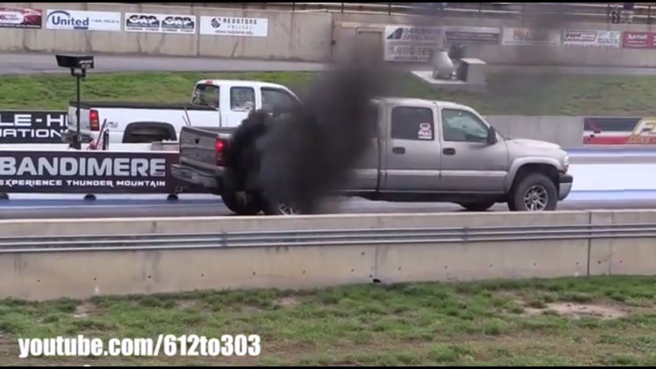 Chevy Duramax vs Duramax Diesel Drag Race
