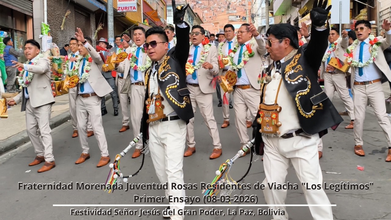 Fraternidad Morenada Juventud Rosas Residentes de Viacha 