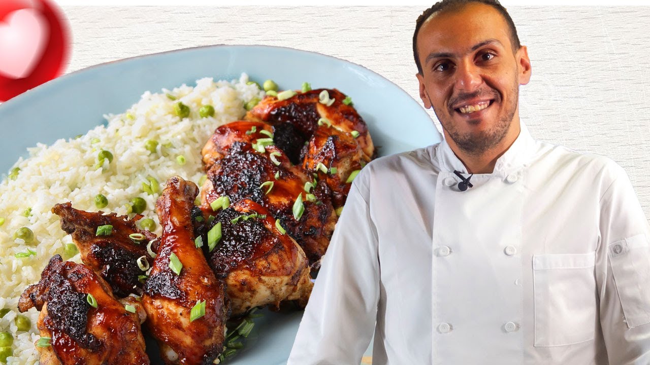 دجاج مشوي بالعسل و الباربكيو على طريقة ابو خيري