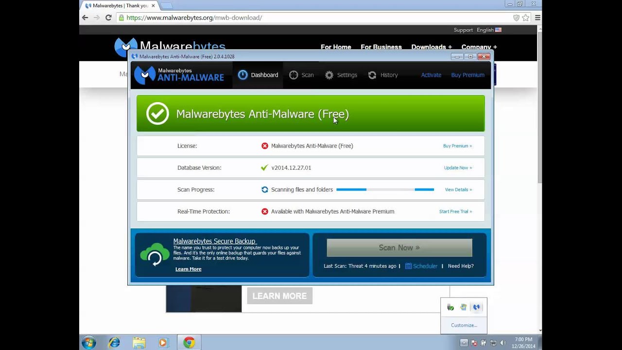 Malwarebytes Anti Malware - Demo - How to remove malware,virus,trojan,keylogger from Computer