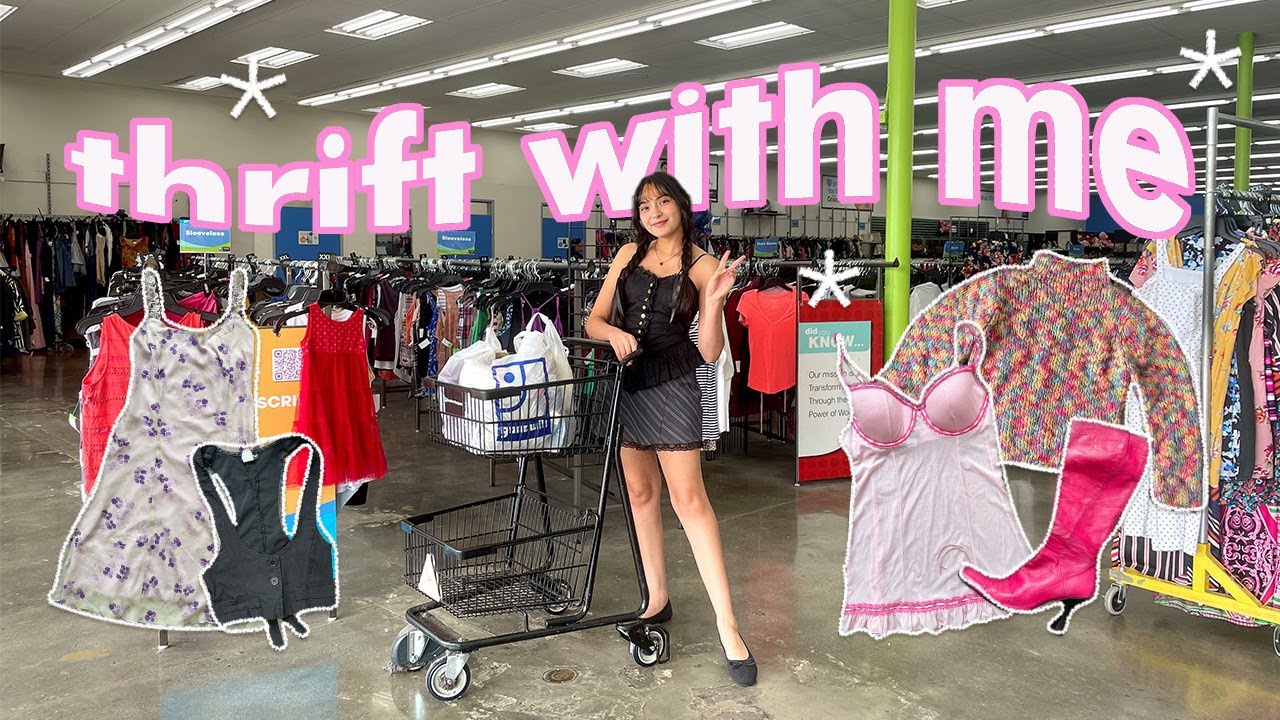 THRIFT WITH ME // thrifting Y2K *SUMMER* essentials for you!!!