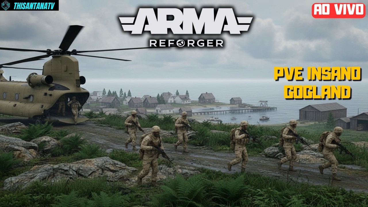 O MELHOR  SIMULADOR DE GUERRRA! ! ! | Arma Reforger | Mapa Gogland PvE |
