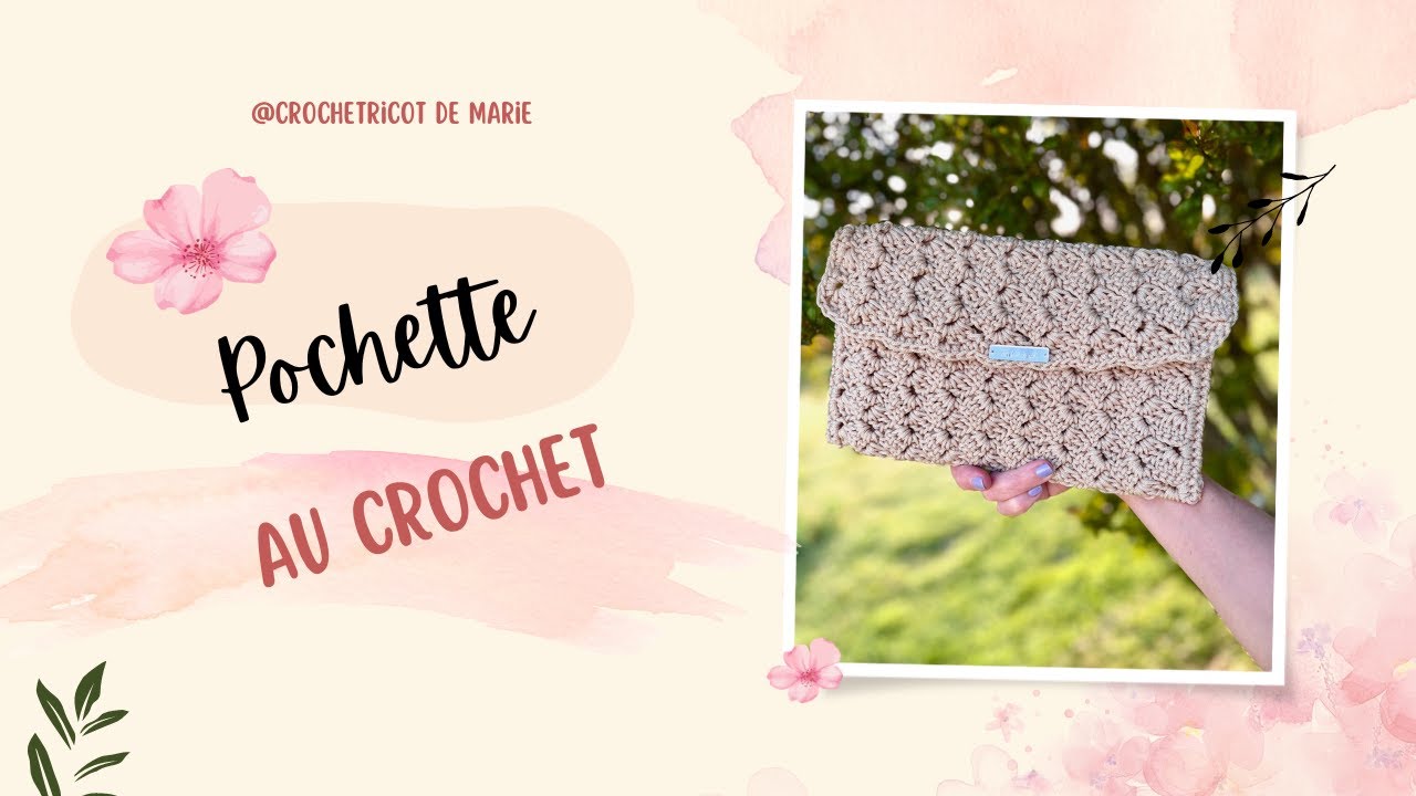 Pochette au #crochet facile à réaliser