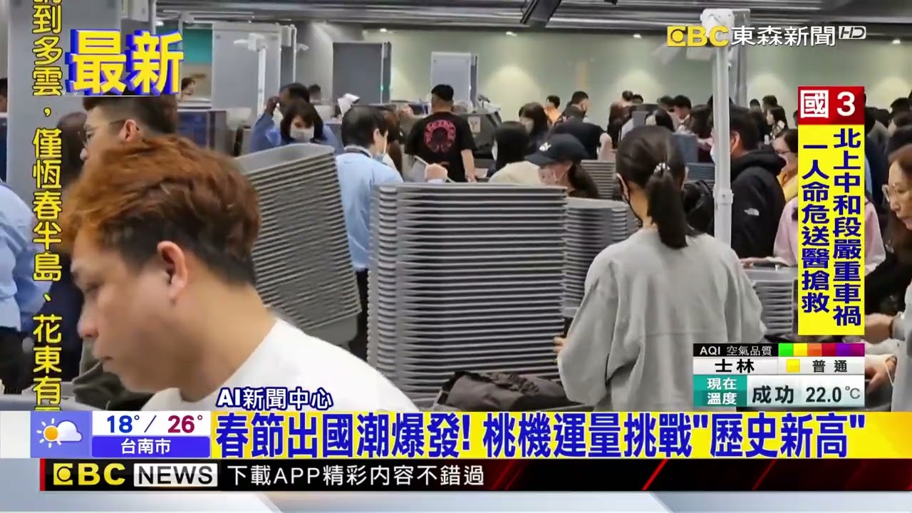 春節出國潮爆發！ 桃機運量挑戰「歷史新高」@newsebc