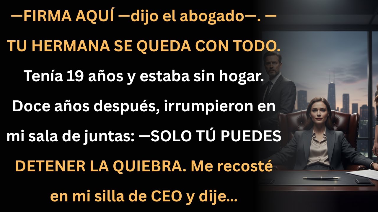 Mi hermana se quedó con todo… 12 años después, solo yo podía salvar la empresa.
