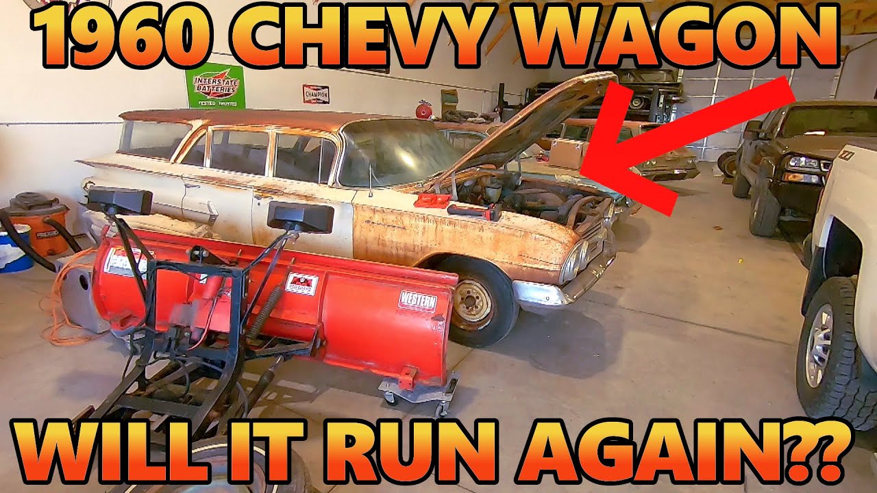 1960 Chevy Brookwood Wagon! Sitting for 20+ Years! Carburetor Missing! Will it Run Again??