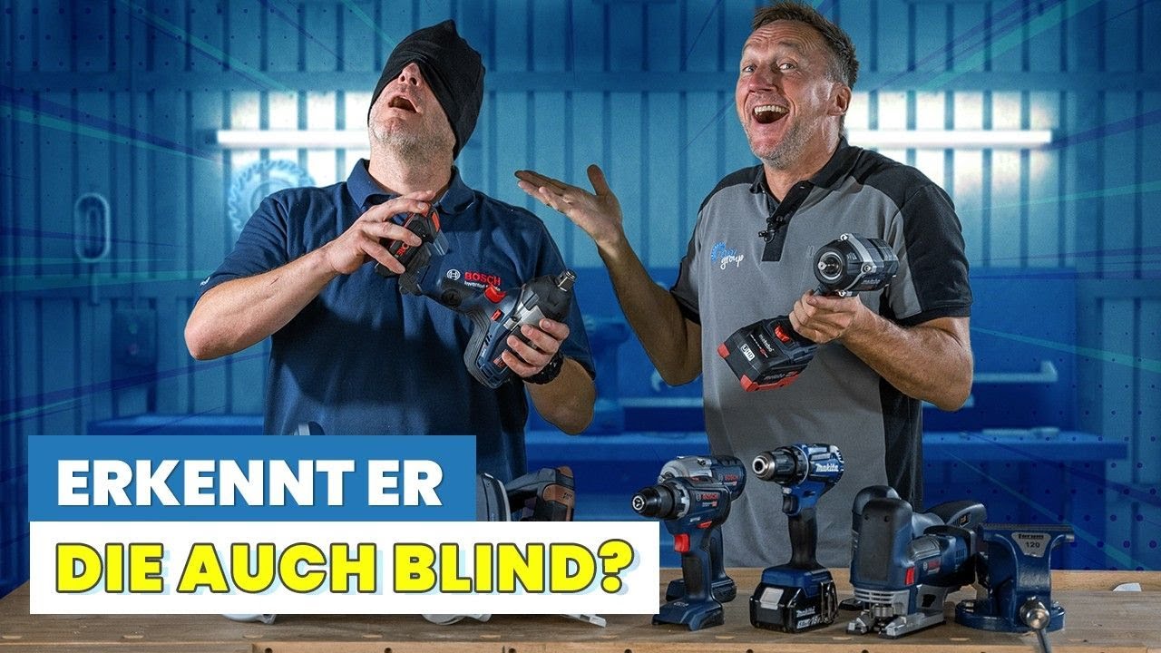 WERKZEUG BLIND ERRATEN? – Der Blindtest mit Bosch-Experte Sandro! || ToolGroup Meets