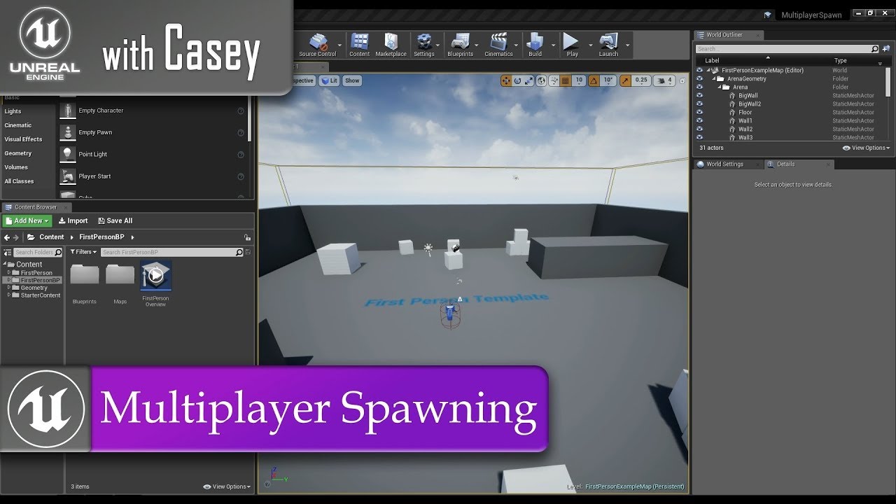 UE4- Multiplayer Spawning Tutorial