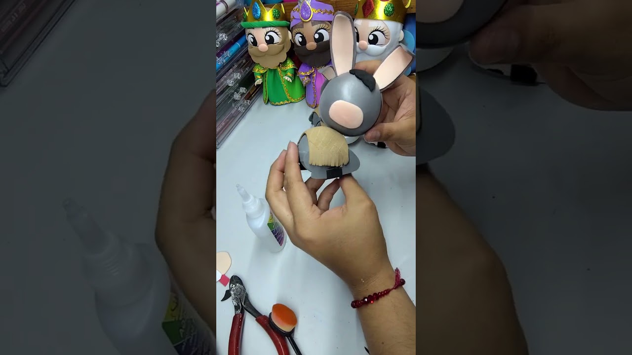 animalitos para el nacimiento de 18 CM ⭐ burrito y vaquita ⭐