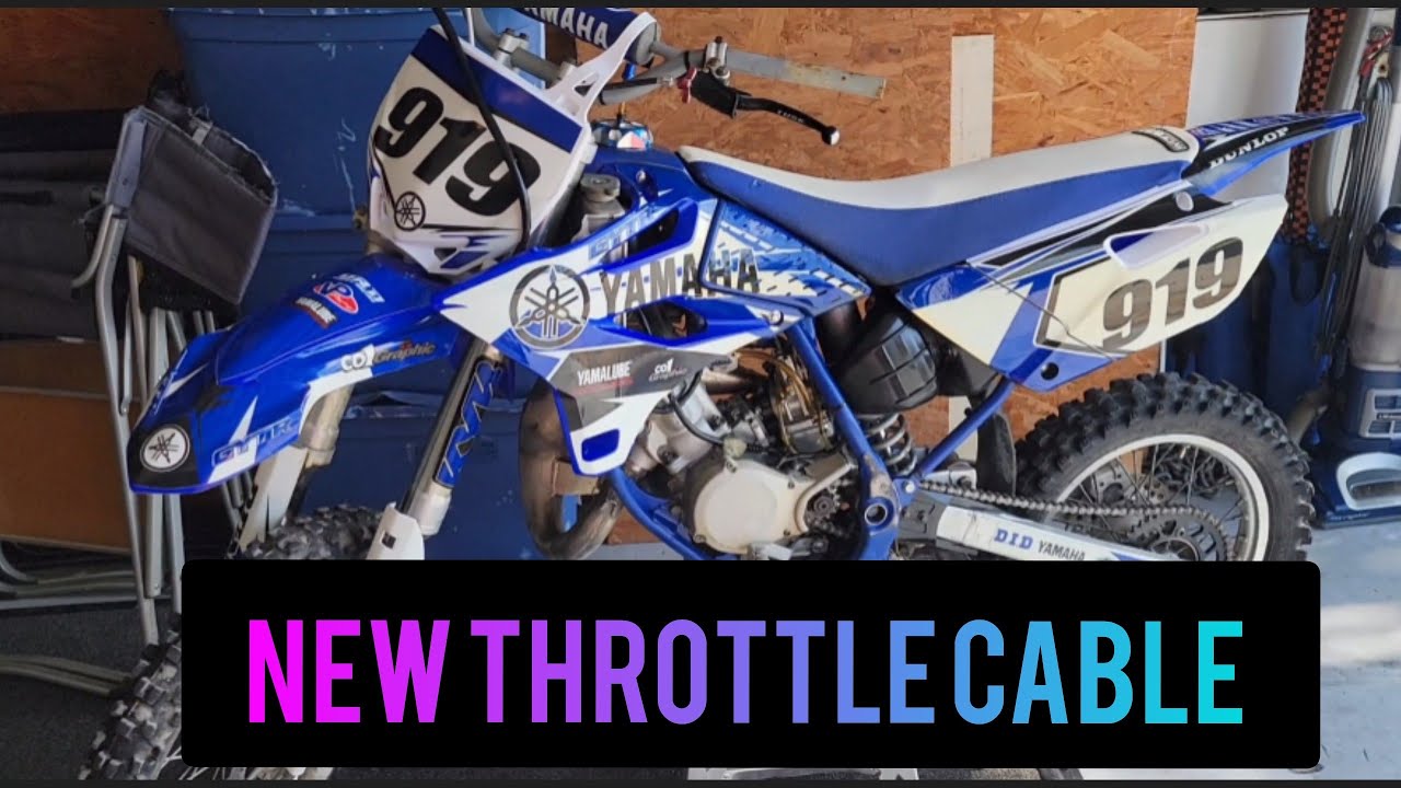 New throttle cable for the YZ85
