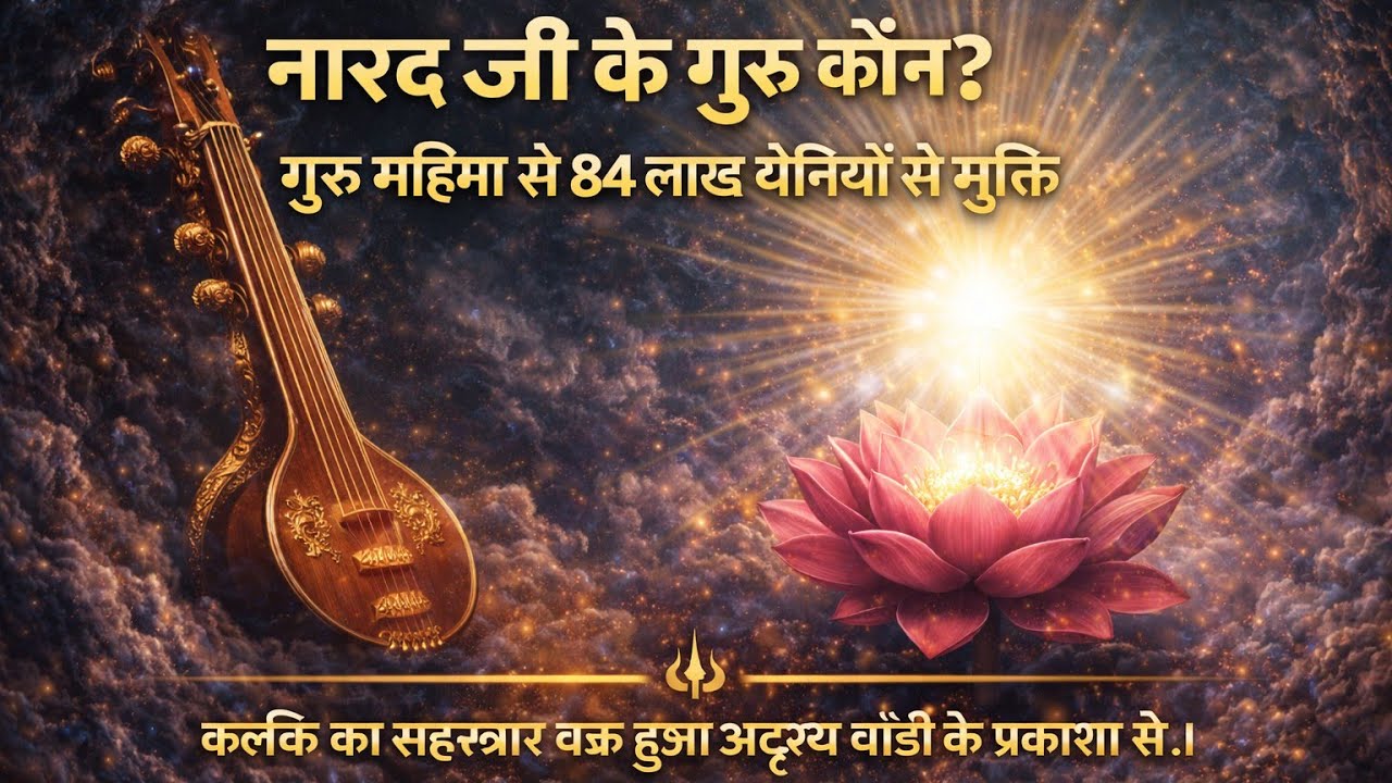 नारदजी के गुरु कौन? गुरु महिमासे 84 लाख योनियों से मुक्ति| कल्कि का सहस्त्रार चक्र गायब अद्भुत रहस्य