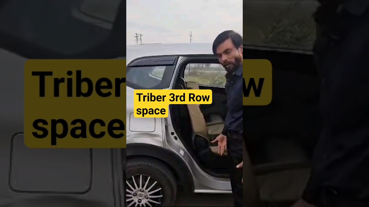 Renault Triber 3rd Row space ❤️ will surprise you