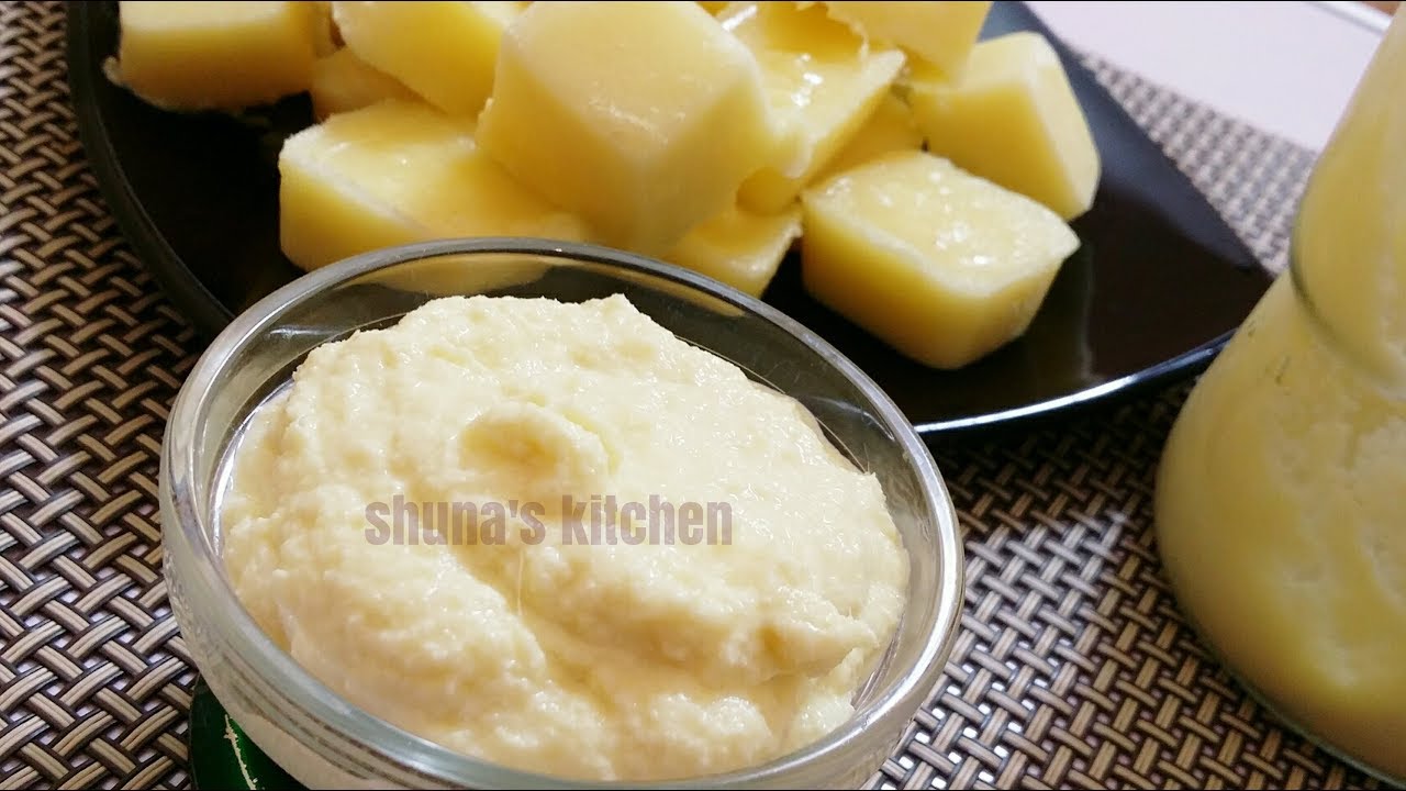 Homemade ginger and garlic paste-cubes / kitunguu saum na tangawizi vya kusaga