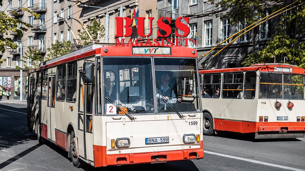 OLD TROLLEYBUS IN VILNIUS