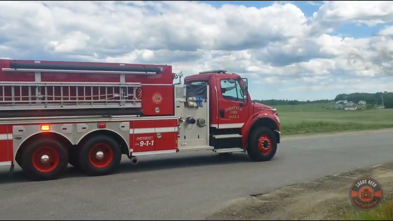 Several departments respond to a structure fire in Sabattus + Scene Photos.
