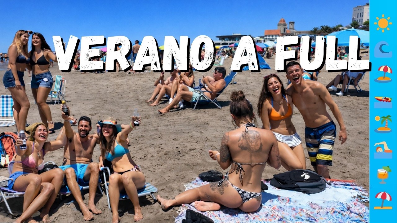 🌊 PLAYA, SOL y VERANO 2026 en MAR DEL PLATA | Walking Tour ☀️