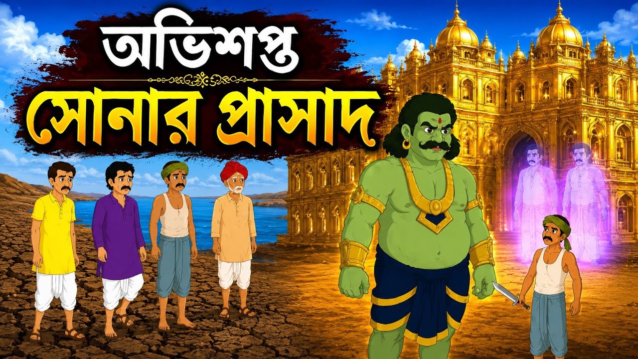 অভিশপ্ত সোনার প্রাসাদ | Bangla Golpo | Moral Story | Thakumar Jhuli | Animaker Shuborna 
