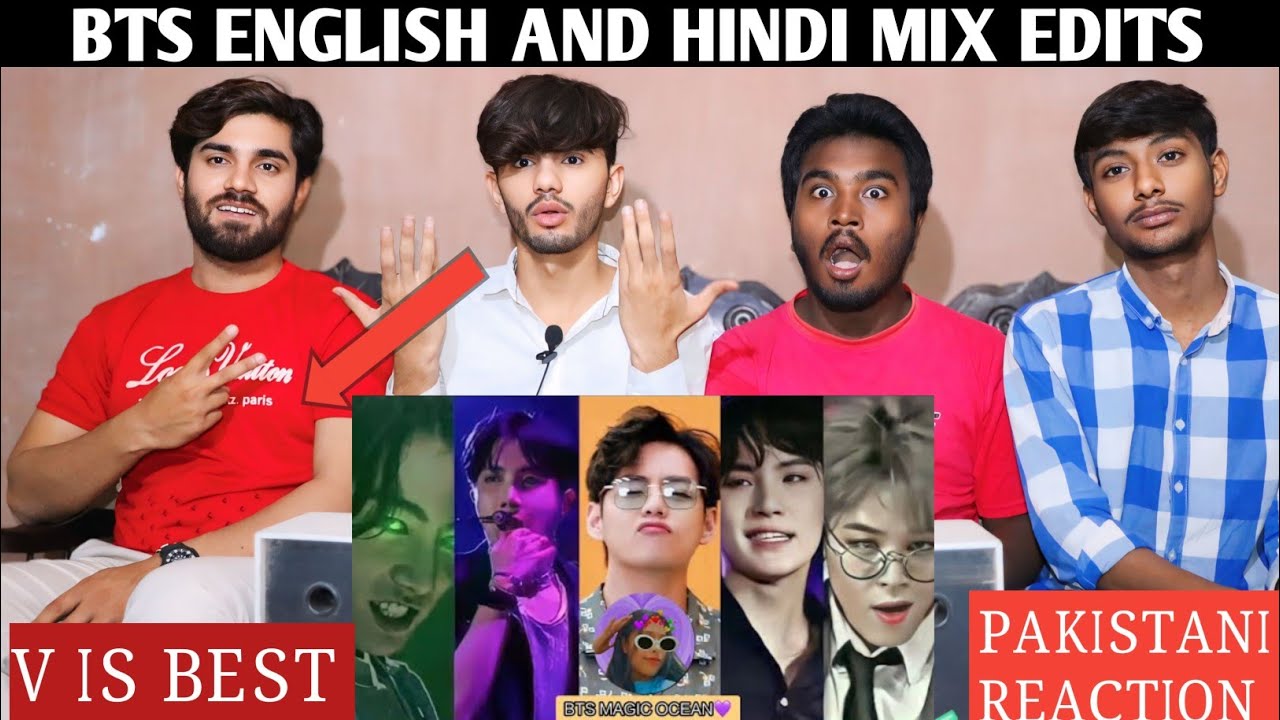 Bts English And Hindi Mix Edits - Pakistani Reaction - Usman Rajpoot