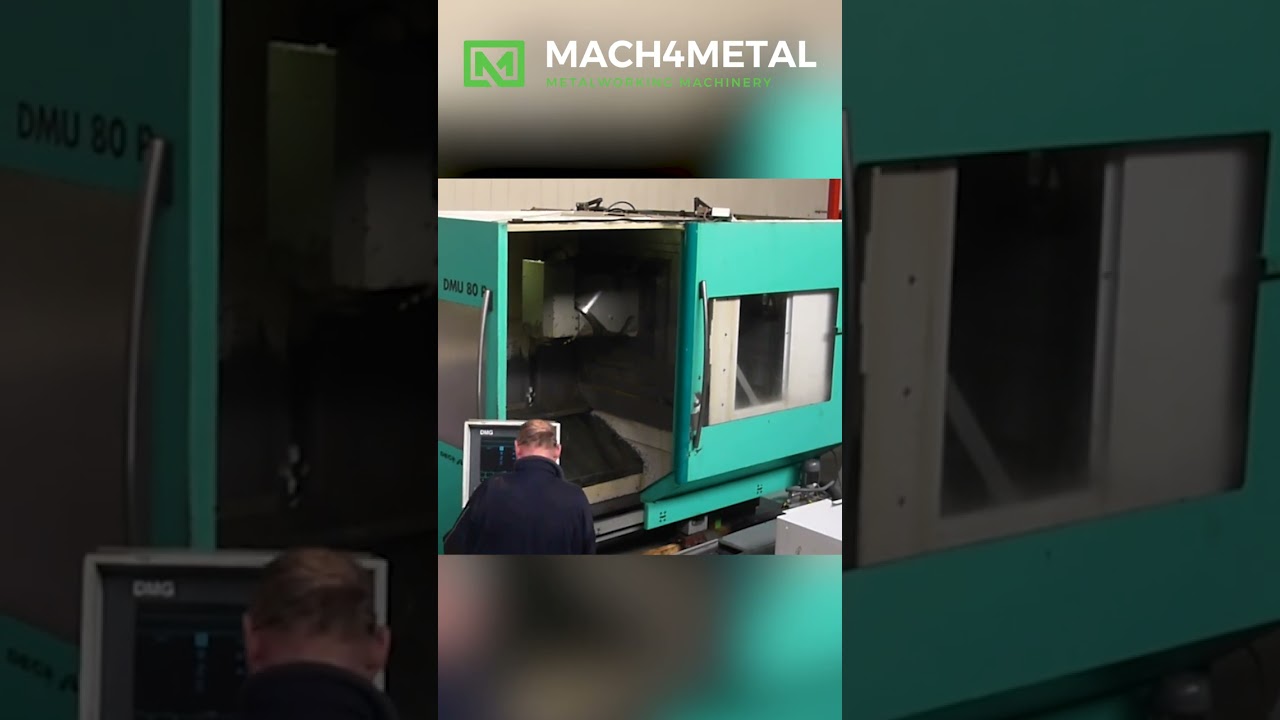DMU 80 P   4 Axis TNC 430  VMC with C Axis #shorts